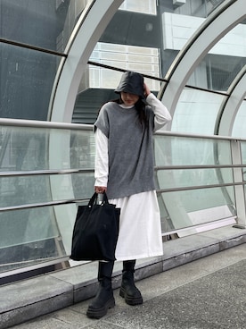 BLACKBYMOUSSY_staffさん（レディース・160cm）の冬コーディネート