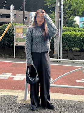 「BLACK BY MOUSSY（ブラックバイマウジー）のアイテム」を使った、BLACKBYMOUSSY_staffさん（レディース・158cm）の秋コーディネート