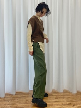 BLACKBYMOUSSY_staffさん（レディース・158cm）の秋コーディネート
