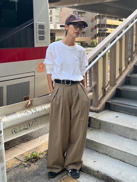 「BLACK BY MOUSSY（ブラックバイマウジー）のアイテム」を使った、BLACKBYMOUSSY_staffさん（レディース・158cm）の秋コーディネート