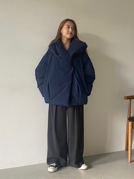 「BLACK BY MOUSSY（ブラックバイマウジー）のアイテム（ジャケット/アウター）」を使った、BLACKBYMOUSSY_staffさん（レディース・158cm）の秋コーディネート