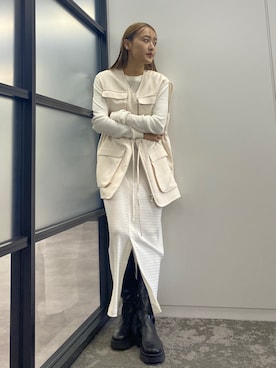 「モードストリート」｜「アイテム（ワンピース/ドレス）」を使った、BLACKBYMOUSSY_staffさん（レディース・158cm）の春コーディネート