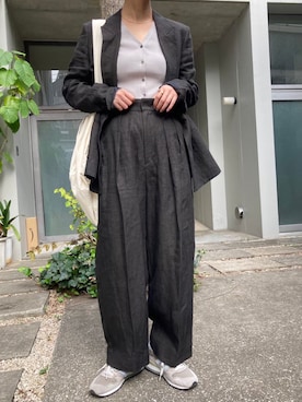「BLACK BY MOUSSY（ブラックバイマウジー）のアイテム（ジャケット/アウター）」を使った、BLACKBYMOUSSY_staffさん（レディース・158cm）の冬コーディネート