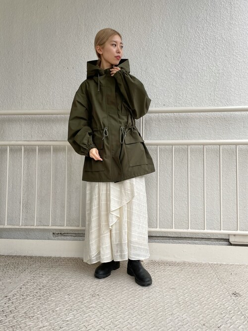 BLACK BY MOUSSYBLACKBYMOUSSY_staffさんのモッズコートを使った 
