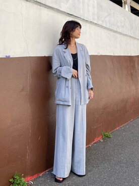 「BLACK BY MOUSSY（ブラックバイマウジー）のアイテム（その他アウター）」を使った、BLACKBYMOUSSY_staffさん（レディース・158cm）の春コーディネート