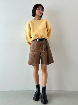 「BLACK BY MOUSSY（ブラックバイマウジー）のアイテム」を使った、BLACKBYMOUSSY_staffさん（レディース・158cm）の秋コーディネート
