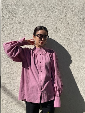 「ブラウスコーデ」｜BLACKBYMOUSSY_staffさん（レディース・160cm）の冬コーディネート