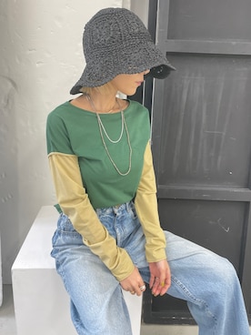 BLACKBYMOUSSY_staffさん（レディース・158cm）の春コーディネート