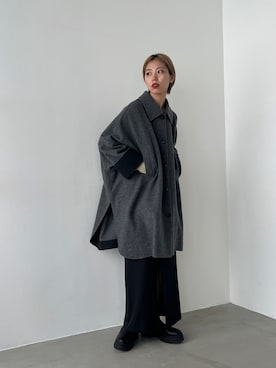 「BLACK BY MOUSSY（ブラックバイマウジー）のアイテム（その他アウター）」を使った、BLACKBYMOUSSY_staffさん（レディース・158cm）の冬コーディネート
