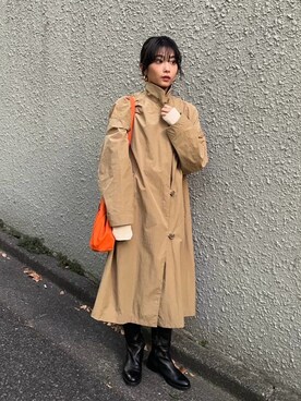 「BLACK BY MOUSSY（ブラックバイマウジー）のアイテム（ジャケット/アウター）」を使った、BLACKBYMOUSSY_staffさん（レディース・158cm）の冬コーディネート
