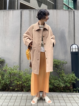 「春アウター」｜BLACKBYMOUSSY_staffさん（レディース・158cm）の冬コーディネート