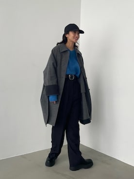 「BLACK BY MOUSSY（ブラックバイマウジー）のアイテム（ジャケット/アウター）」を使った、BLACKBYMOUSSY_staffさん（レディース・158cm）の冬コーディネート