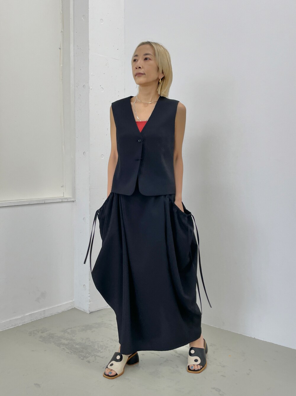 スカート BLACK BY MOUSSY gather balloon skirt BLACK BY MOUSSY（ブラックバイマウジー）の「gather balloon