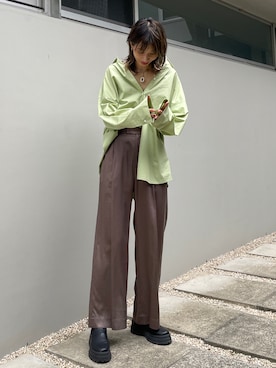 「サイドゴアブーツ」｜BLACKBYMOUSSY_staffさん（レディース・158cm）の夏コーディネート