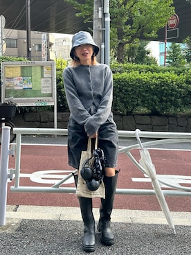 「BLACK BY MOUSSY（ブラックバイマウジー）のアイテム」を使った、BLACKBYMOUSSY_staffさん（レディース・158cm）の秋コーディネート
