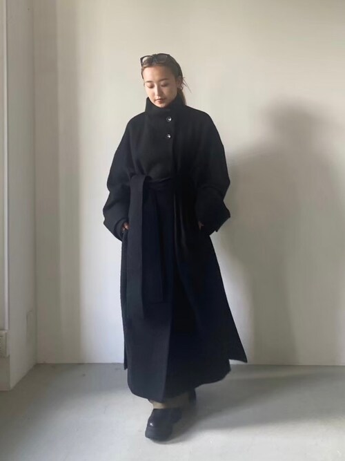 【値下げ】BLACK BY MOUSSY/スタンドカラーウールコート BLACK BY MOUSSY（ブラックバイマウジー）の「stand collar wool coat