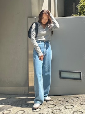 「BLACK BY MOUSSY（ブラックバイマウジー）のアイテム」を使った、BLACKBYMOUSSY_staffさん（レディース・158cm）の秋コーディネート