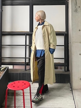 「BLACK BY MOUSSY（ブラックバイマウジー）のアイテム（ジャケット/アウター）」を使った、BLACKBYMOUSSY_staffさん（レディース・158cm）の秋コーディネート