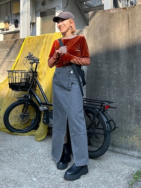 BLACKBYMOUSSY_staffさん（レディース・158cm）の夏コーディネート