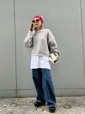 「BLACK BY MOUSSY（ブラックバイマウジー）のアイテム」を使った、BLACKBYMOUSSY_staffさん（レディース・158cm）の秋コーディネート