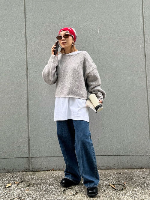 loose straight denim（ルーズストレートデニム）（デニムパンツ