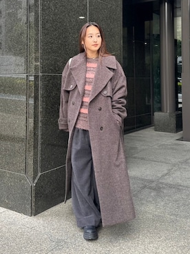 「BLACK BY MOUSSY（ブラックバイマウジー）のアイテム（ジャケット/アウター）」を使った、BLACKBYMOUSSY_staffさん（レディース・158cm）の秋コーディネート