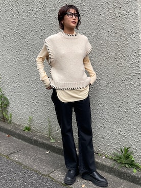 BLACKBYMOUSSY_staffさん（レディース・158cm）の秋コーディネート