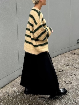 「BLACK BY MOUSSY（ブラックバイマウジー）のアイテム」を使った、BLACKBYMOUSSY_staffさん（レディース・158cm）の秋コーディネート