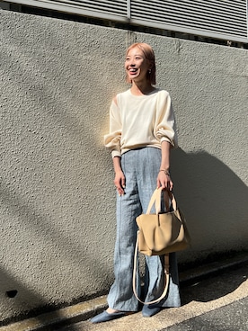 「カラーパレット」｜BLACKBYMOUSSY_staffさん（レディース・158cm）の冬コーディネート
