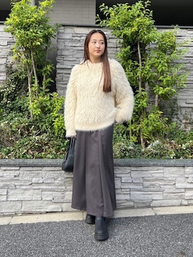 「BLACK BY MOUSSY（ブラックバイマウジー）のアイテム」を使った、BLACKBYMOUSSY_staffさん（レディース・158cm）の秋コーディネート