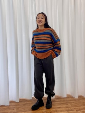 「サイドゴアブーツ」｜BLACKBYMOUSSY_staffさん（レディース・158cm）の秋コーディネート