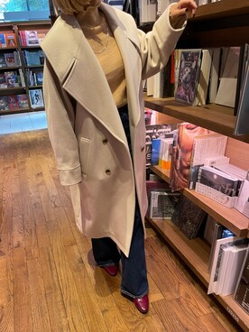 「BLACK BY MOUSSY（ブラックバイマウジー）のアイテム（その他アウター）」を使った、BLACKBYMOUSSY_staffさん（レディース・158cm）の冬コーディネート
