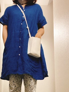 「shuca（シュカ）のアイテム（パンツ）」を使った、MIYUさん（レディース・156cm）の夏コーディネート