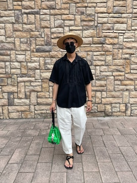 「plainme」｜saverdjmさん（メンズ・172cm）の夏コーディネート