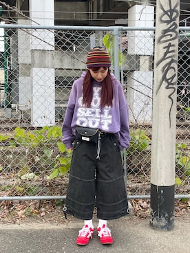 遠藤花彩さん（レディース・162cm）の冬コーディネート