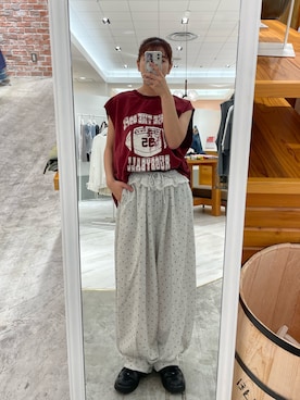 「甘辛mix」｜遠藤花彩さん（レディース・162cm）の夏コーディネート