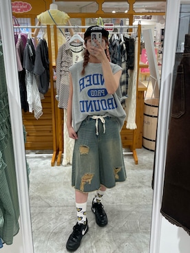 遠藤花彩さん（レディース・162cm）の夏コーディネート