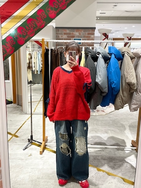 遠藤花彩さん（レディース・162cm）の冬コーディネート