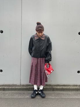 遠藤花彩さん(レディース・162cm)の秋コーディネート