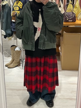 遠藤花彩さん（レディース・162cm）の冬コーディネート