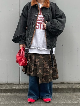 遠藤花彩さん（レディース・162cm）の秋コーディネート