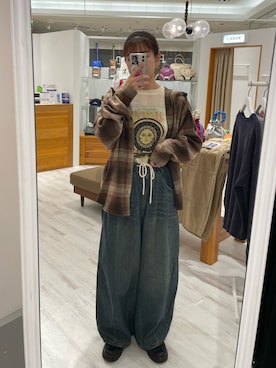 遠藤花彩さん(レディース・162cm)の秋コーディネート