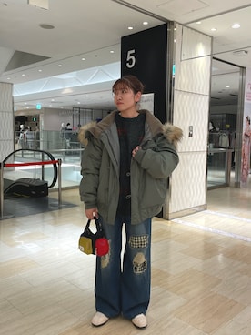 「チャオパニック」｜遠藤花彩さん（レディース・162cm）の秋コーディネート