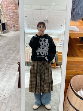 遠藤花彩さん(レディース・162cm)の秋コーディネート