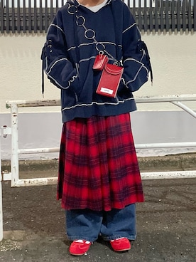 遠藤花彩さん（レディース・162cm）の冬コーディネート