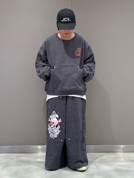 「アイテム（スウェット）」を使った、わたるさん（メンズ・161cm）の秋コーディネート