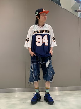 「grounds（グラウンズ）のアイテム」を使った、わたるさん（メンズ・161cm）の夏コーディネート