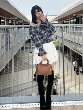 まなさん（レディース・159cm）の春コーディネート