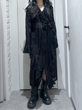 「FREE'S MART（フリーズマート）のワンショルダーポーチバッグ（ショルダーバッグ、ブラック系）」を使った、yurm6さん（レディース・153cm）の冬コーディネート