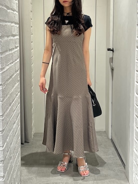 「FREE'S MART（フリーズマート）のアイテム（ワンピース）」を使った、yurm6さん（レディース・153cm）の夏コーディネート